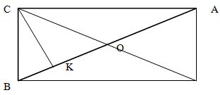 Прямоугольный треугольник, достроенный до прямоугольника