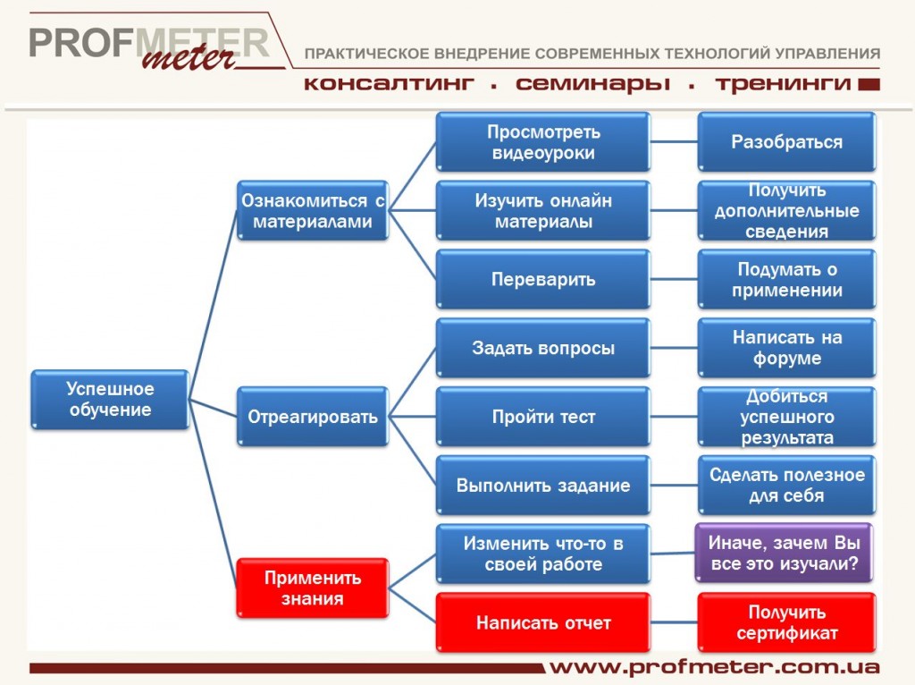 Процесс онлайн обучения